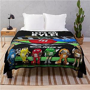 Kyle Busch racing throw blanket