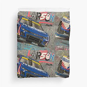 Kyle Larson NASCAR Graffiti Painting by Duvet Cover
