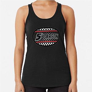 Kyle Larson checkered Racerback Tank Top