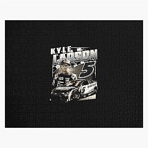 Kyle Larson Black Burnout Jigsaw Puzzle