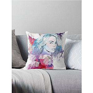 Kylie Minogue portrait Throw Pillow