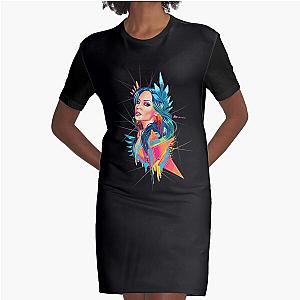 Kylie Minogue Neon Goddess Graphic T-Shirt Dress