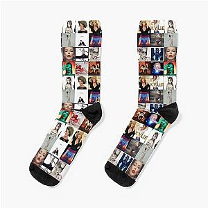 Kylie Minogue - Album Collection Designed by PopRetroDisco Socks