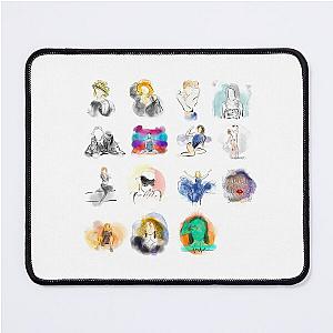 Kylie Minogue all albums digital watercolour Mouse Pad