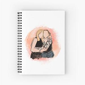 Kylie Minogue Madonna line drawing Spiral Notebook