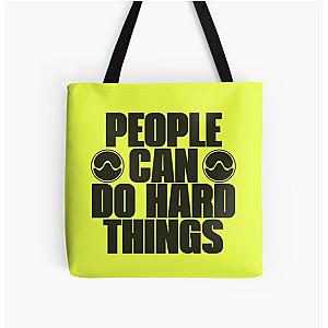 People Can Do Hard Things Lime Green Lady Gaga Chromatica All Over Print Tote Bag RB2407