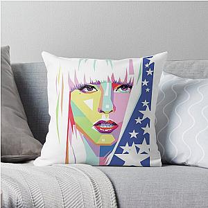 lady gaga logo Throw Pillow RB2407