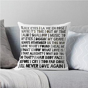 ASIB Lady Gaga &amp; Bradley Cooper Songs Throw Pillow RB2407