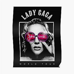 Lady Gaga Joanne World Tour B&amp;W, Lady Gaga T Shirt Poster RB2407