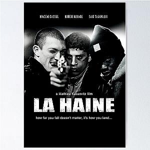 vintage black La Haine 3 man poster