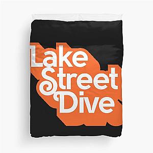 lake street dive orange font  Duvet Cover