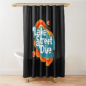 Lake Street Dive Retro  Sticker Shower Curtain