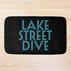 lake street dive blue font  Bath Mat