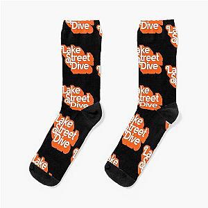 lake street dive orange font  Socks