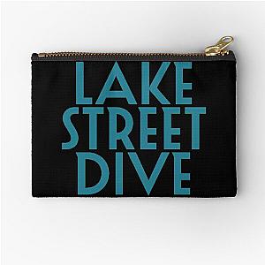 lake street dive blue font  Zipper Pouch