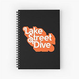 lake street dive orange font  Spiral Notebook