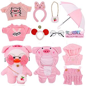 Lalafanfan Pink Series Duck Doll Pig Cosplay Clothes For Duck