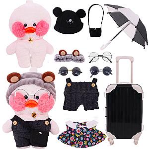 Lalafanfan  Duck Doll Sweater Uniform Black Collection Clothes For Duck