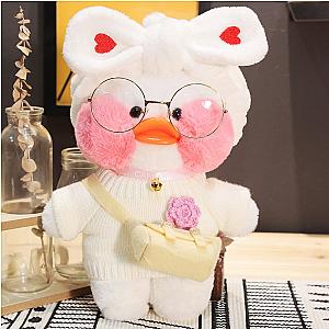 30cm White Yellow LaLafanfan Duck Stuffed Soft Doll Wearing Clothes Plush