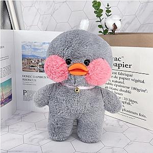 30cm Grey Lalafanfan Duck Without Clothes With Bell Plush