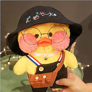 30cm Yellow Lalafanfan Cafe Duck With Clothes Wearing Hat Plush