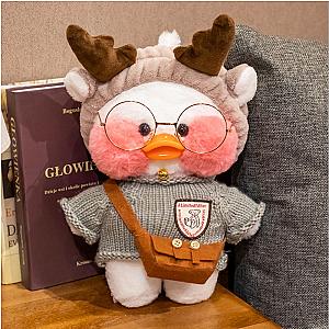 30cm White Yellow LaLafanfan Duck Cafe Mimi Duck Street Wear Doll Plush