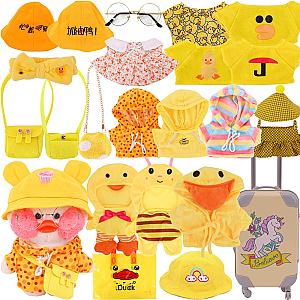 Lalafanfan 30Cm Stuffed Animal Clothes Yellow Series Clothes For Stuffed Duck Dolls