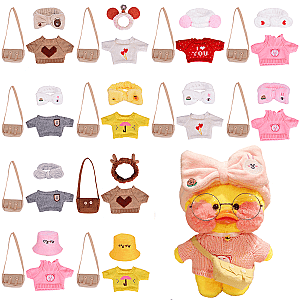 Lalafanfan Ducks Clothes Set 3pcs For Cartoon Duck