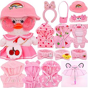 30cm LalaFanfan Duck Pink Series Clothes