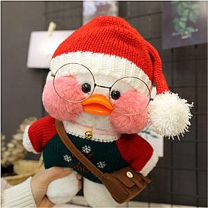 11-30cm White Yellow LaLafanfan Duck Wearing Clothes Plush