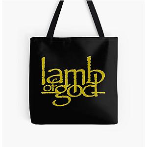 Lamb of God - Golden All Over Print Tote Bag