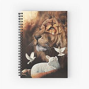 The Lion of Judah and the Lamb of God Spiral Notebook