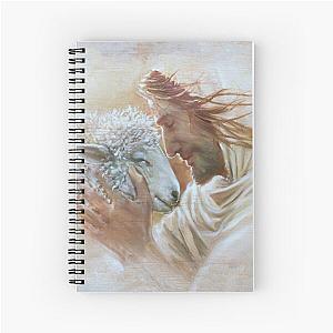 Jesus and the Lamb of God Spiral Notebook