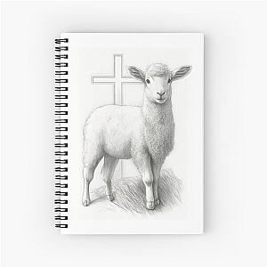 Agnus Dei, Lamb of God, Innocence ACEO Spiral Notebook