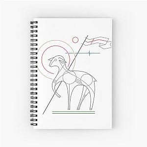 Lamb of God symbol illustration Spiral Notebook