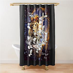 Lion of Judah Lamb of God Shower Curtain