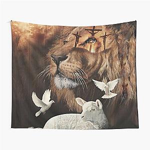 The Lion of Judah and the Lamb of God Tapestry