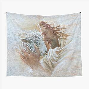 Jesus and the Lamb of God Tapestry