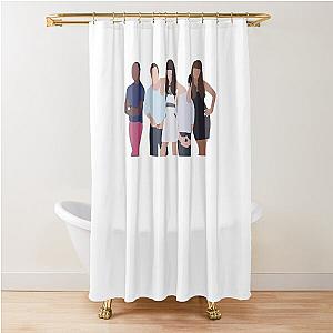 Music Vintage Retro New Girl Sticker Love You Fans Shower Curtain