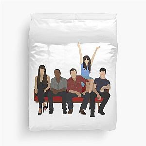 New Girl characters Duvet Cover