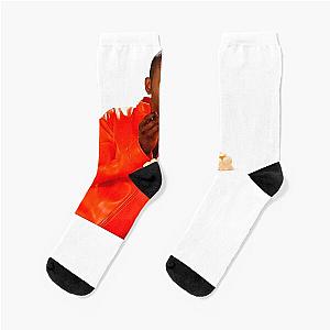 Music Vintage New Girl Winston Eating Birthday Cake Gifts Music Fan Socks