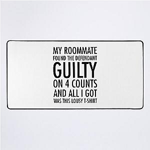 Lover Gift New Girl Guilty Shirt Gifts For Movie Fan Desk Mat