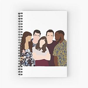 New Girl Cast Spiral Notebook