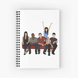 New Girl characters Spiral Notebook