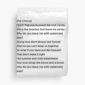 Lana del Rey - Watercolor eyes lyrics Duvet Cover