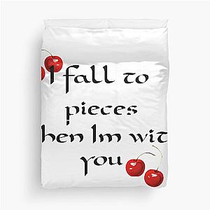 Lana Del Rey lyrics (Cherry) Duvet Cover