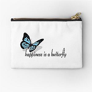 Happiness is a butterfly (Lana Del Rey Lyric) Zipper Pouch