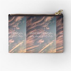Chemtrails Over the Country Club lana del rey lyrics aesthetic Zipper Pouch
