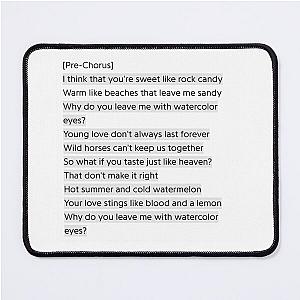 Lana del Rey - Watercolor eyes lyrics Mouse Pad