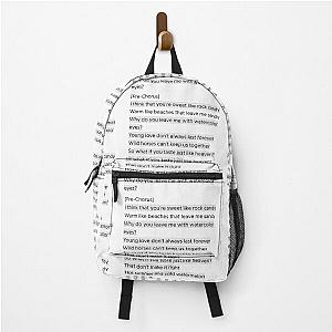 Lana del Rey - Watercolor eyes lyrics Backpack